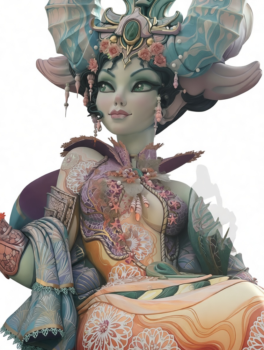 Elven Queen Figurine free 3D printable STL