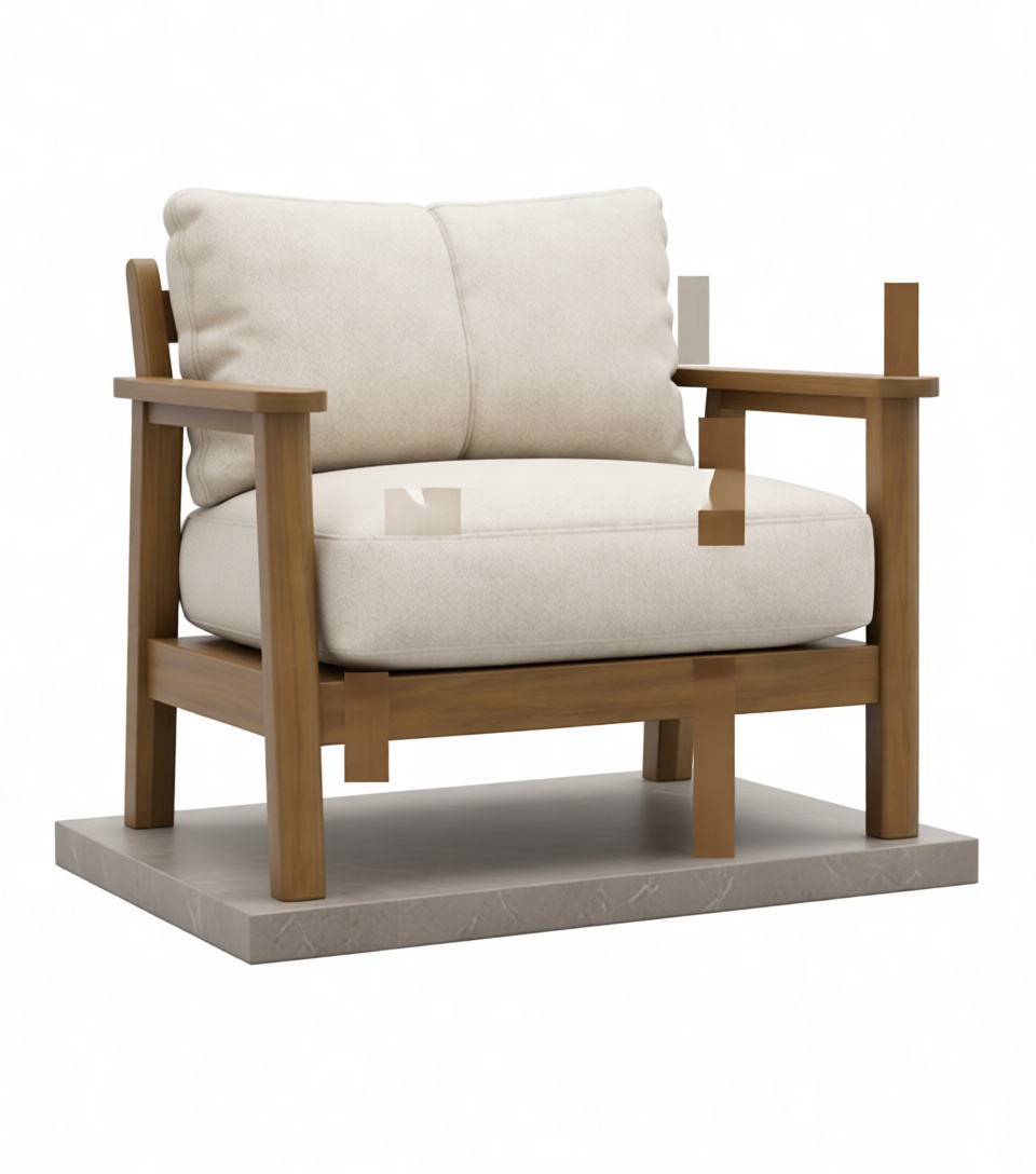 Mid-Century Armchair Model free 3D printable STL