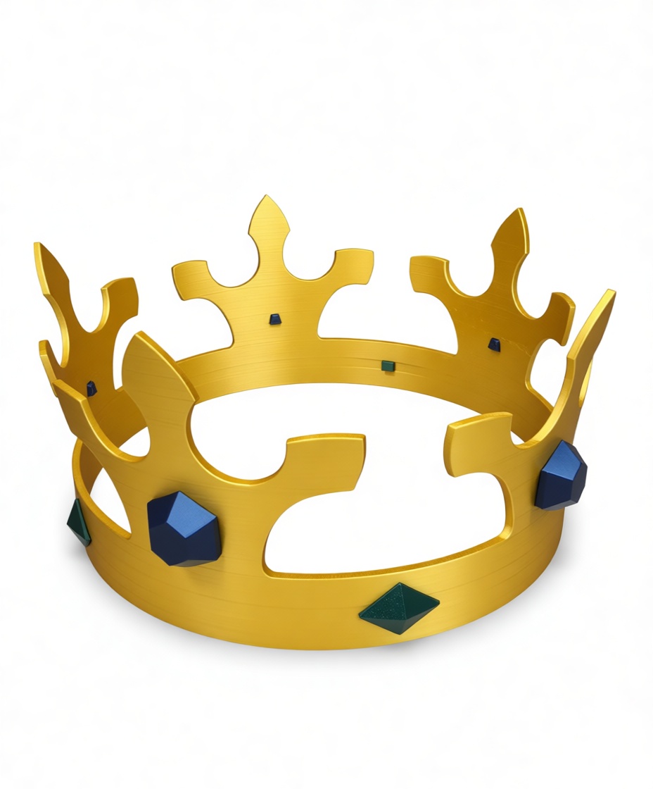 Medieval Gold Crown free 3D printable STL