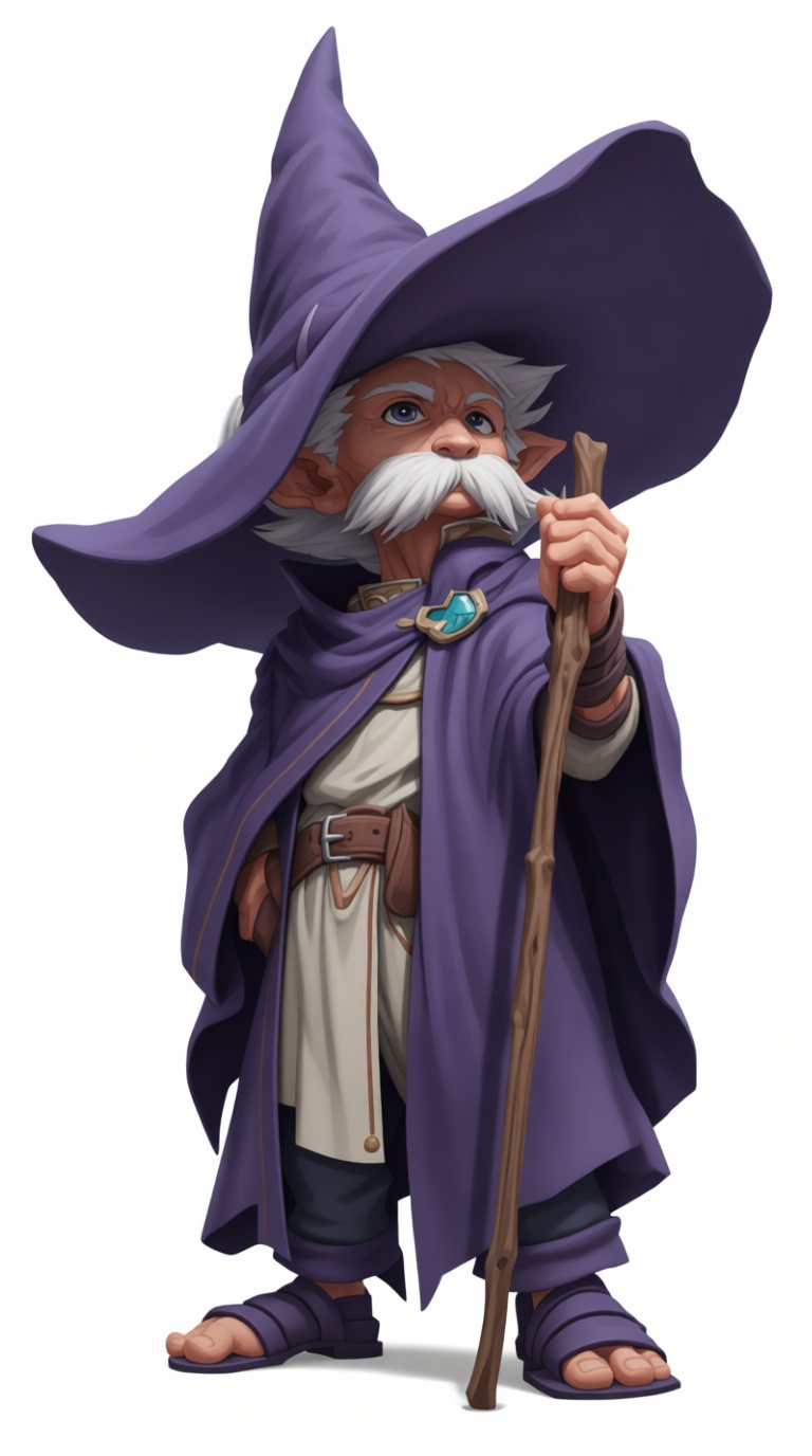 Gnome Wizard Figurine free 3D printable STL