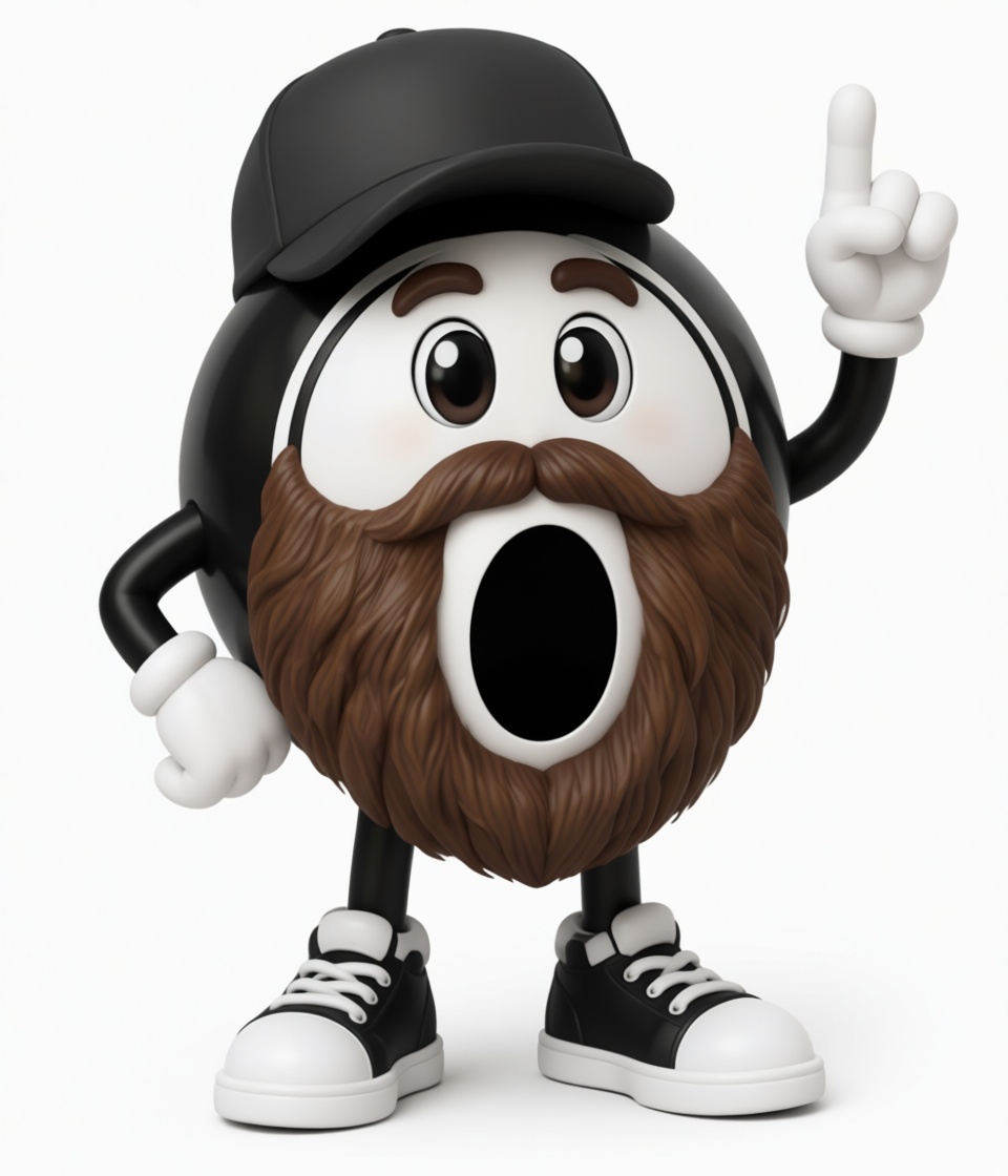 Bearded Cartoon Character Figurine free 3D printable STL