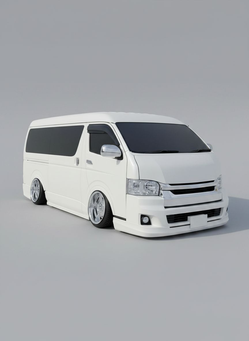 Toyota HiAce Van Model free 3D printable STL
