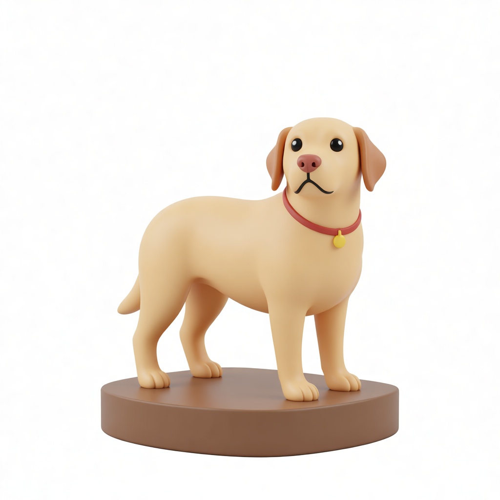 Labrador Retriever Figurine free 3D printable STL
