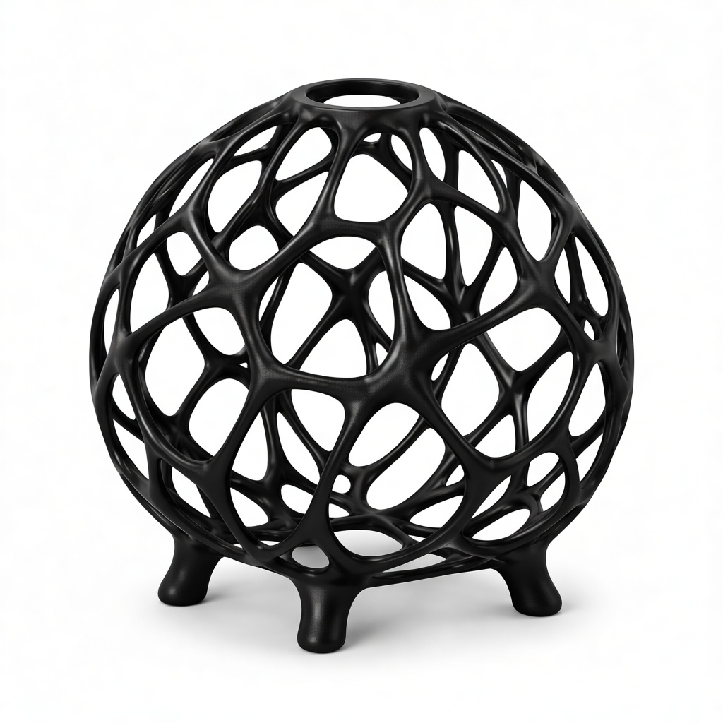 Organic Sphere Sculpture free 3D printable STL