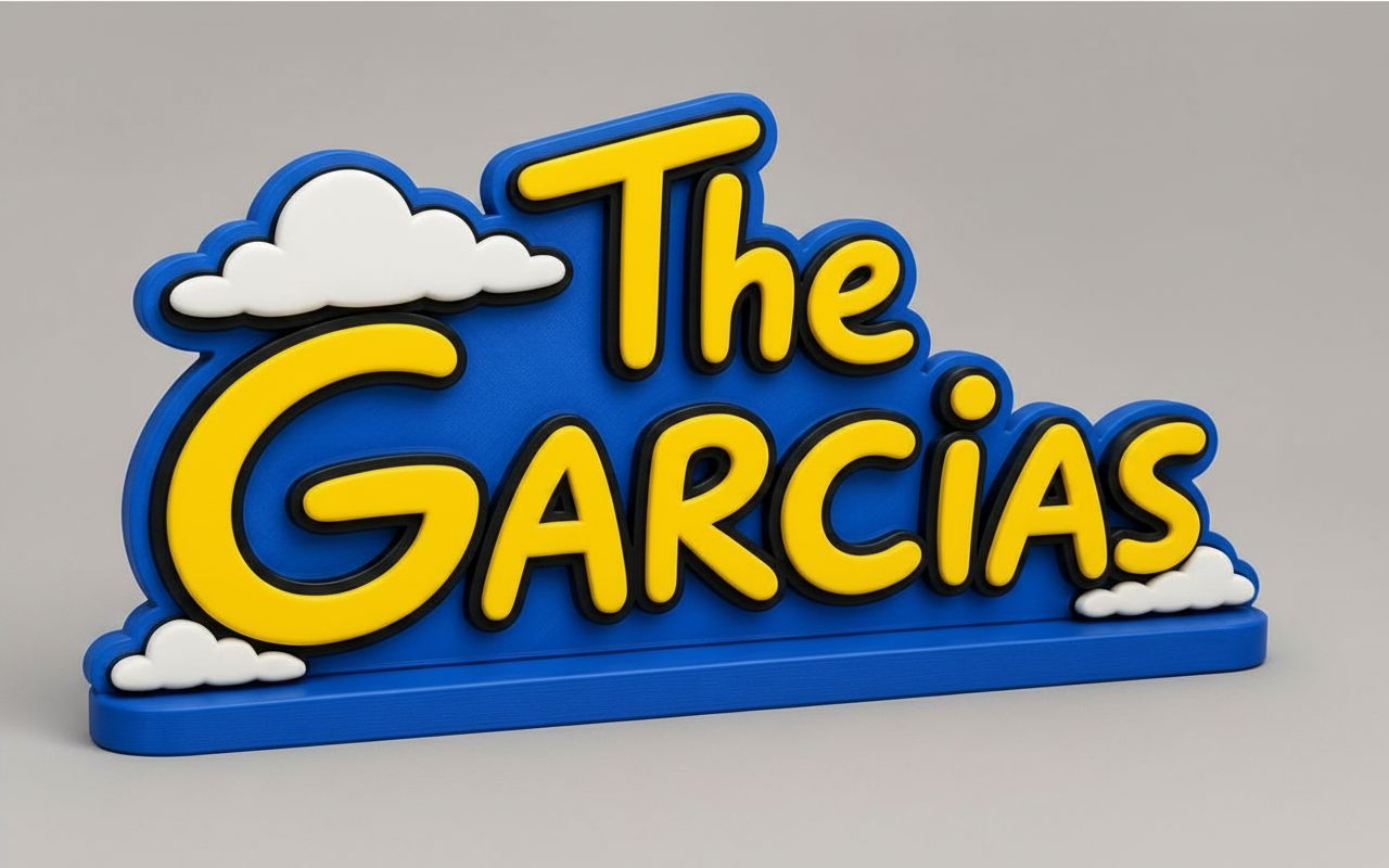 The Garcias Logo Sculpture free 3D printable STL