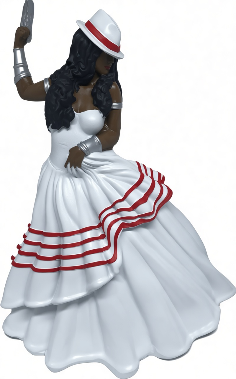 Afro-Cuban Dancer Figurine free 3D printable STL