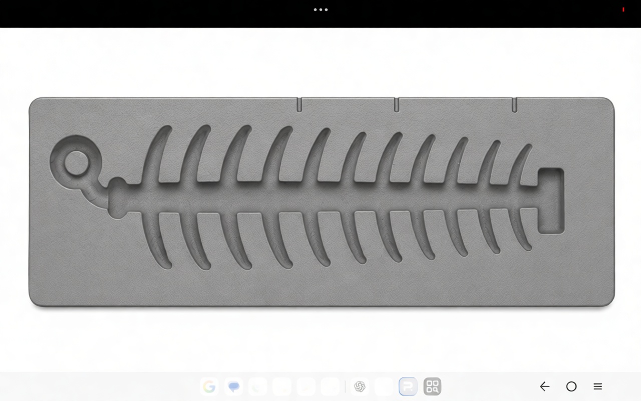 Fish Skeleton Mold free 3D printable STL