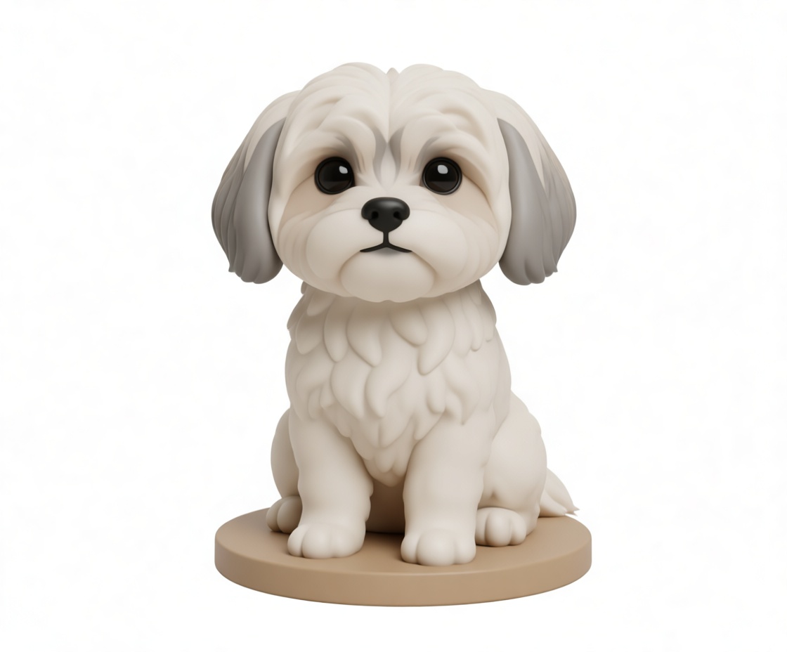 Shih Tzu Dog Figurine free 3D printable STL