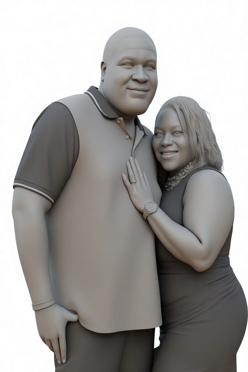 Couple 3D Figurine free 3D printable STL