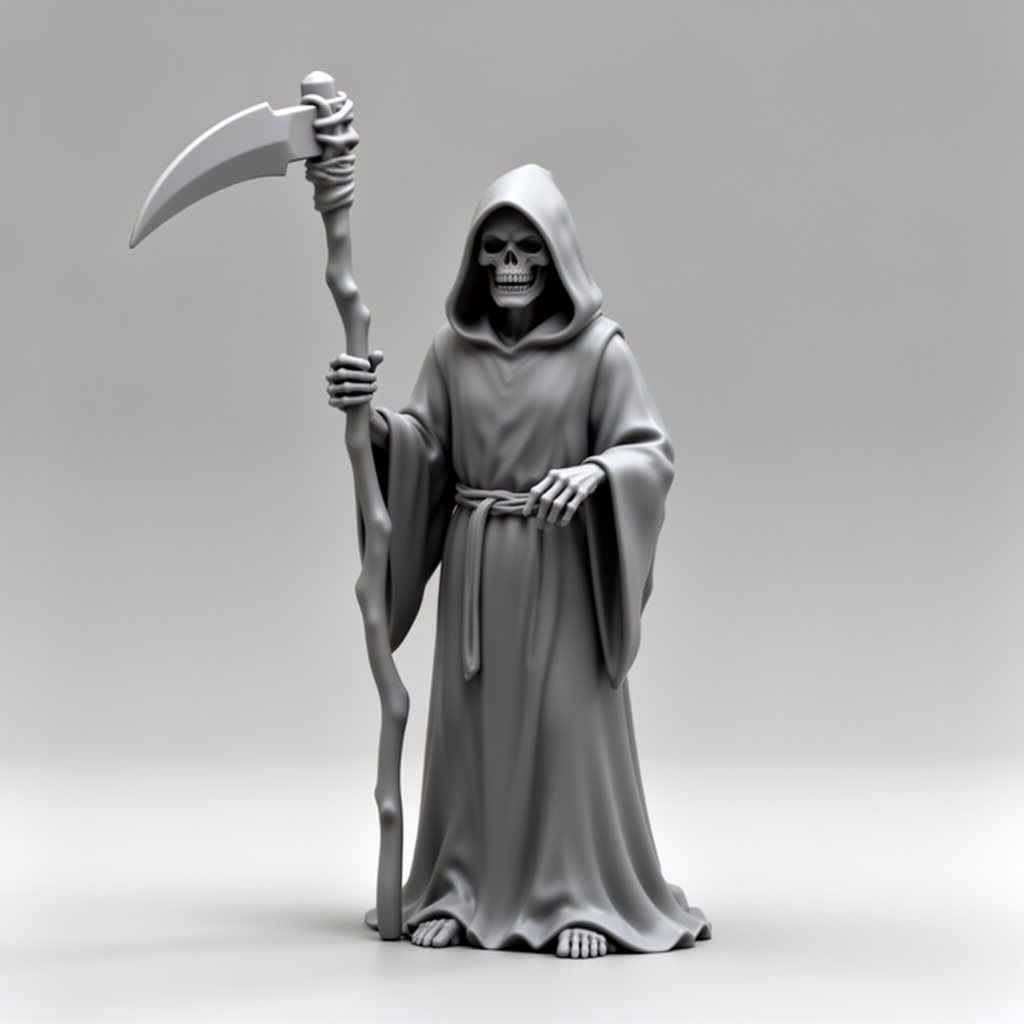 Grim Reaper Statue free 3D printable STL