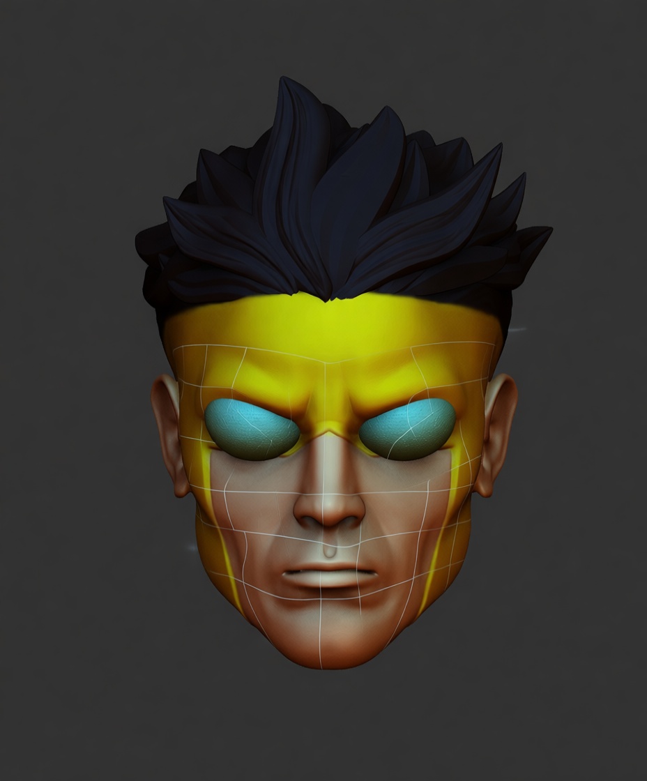 Invincible Head Bust free 3D printable STL