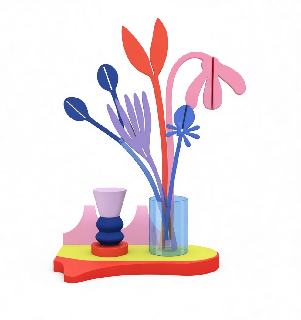Abstract Floral Sculpture free 3D printable STL