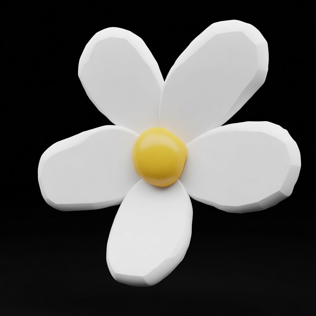 Daisy Flower Figurine free 3D printable STL