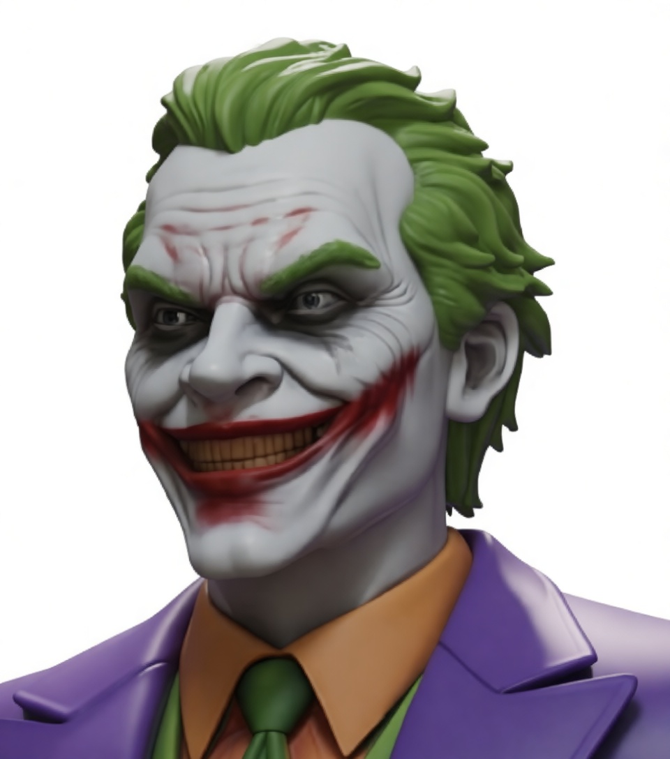 Joker Bust - Free 3D Printable STL File