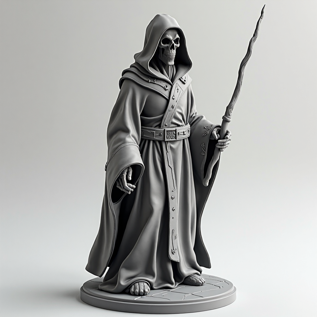 Dark Wizard Figurine free 3D printable STL