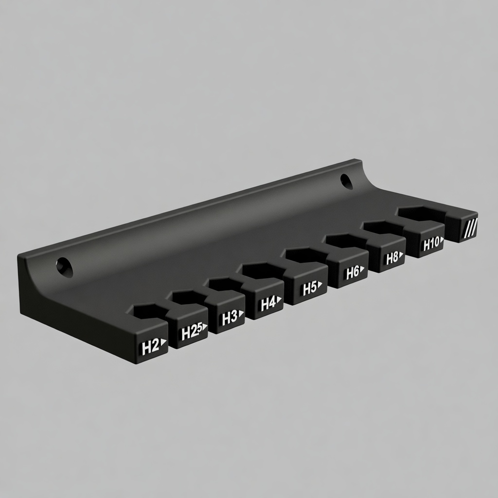Hex Key Organizer Rack free 3D printable STL