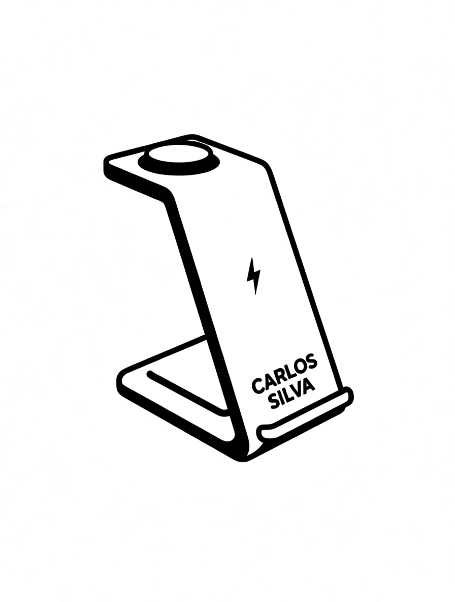 Wireless Charger Stand free 3D printable STL