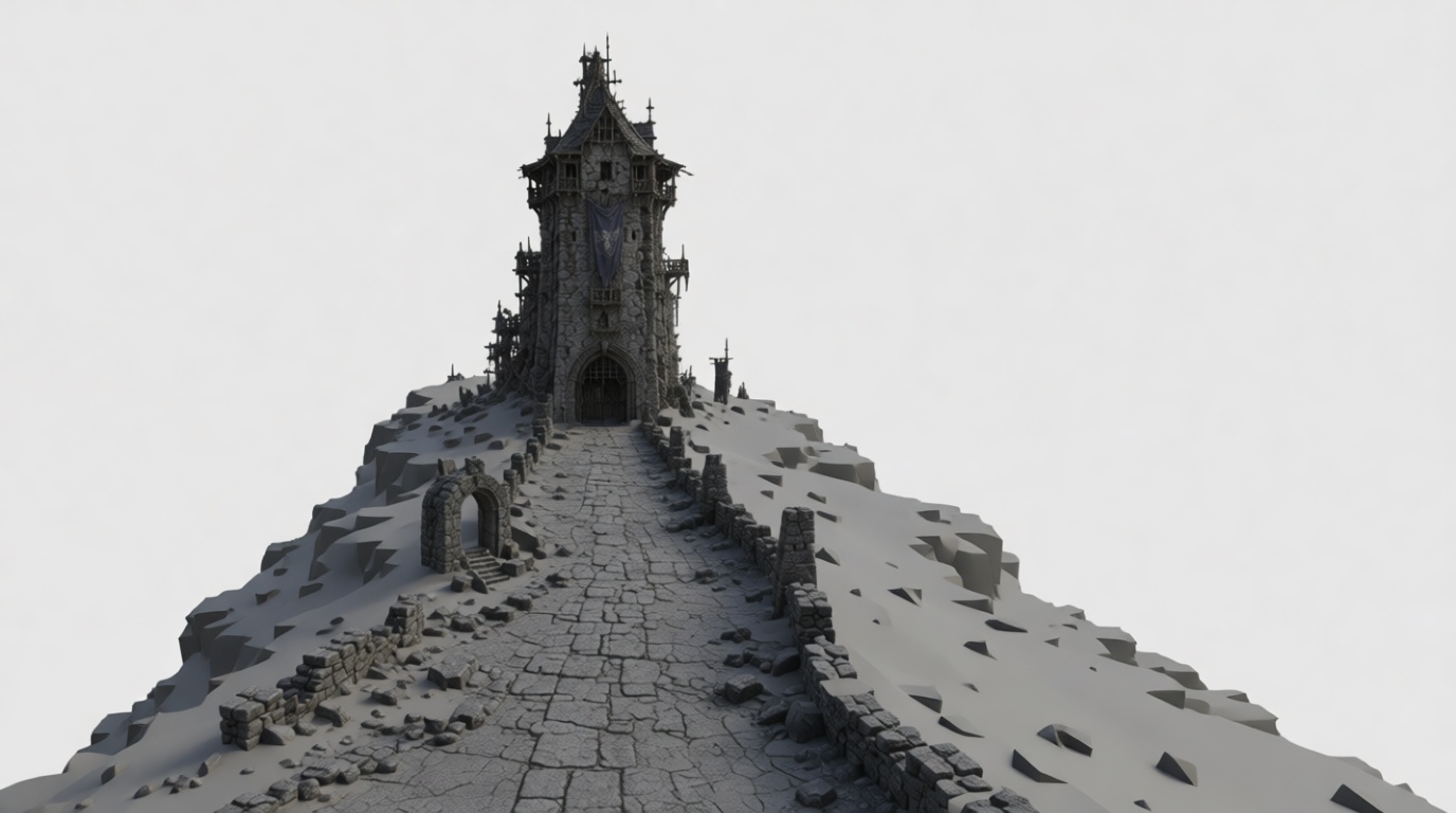 Medieval Watchtower Model free 3D printable STL