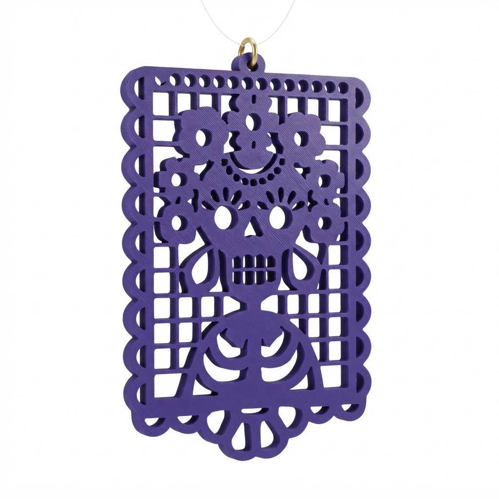 Sugar Skull Pendant free 3D printable STL