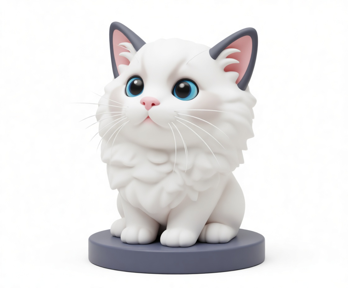 Ragdoll Cat Figurine free 3D printable STL