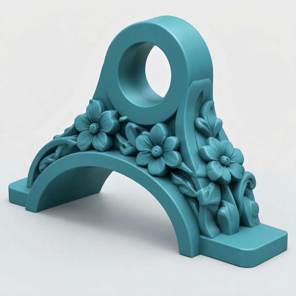 Floral Decorative Bracket free 3D printable STL