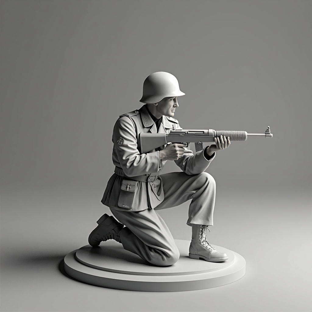 WW2 German Soldier Figurine free 3D printable STL