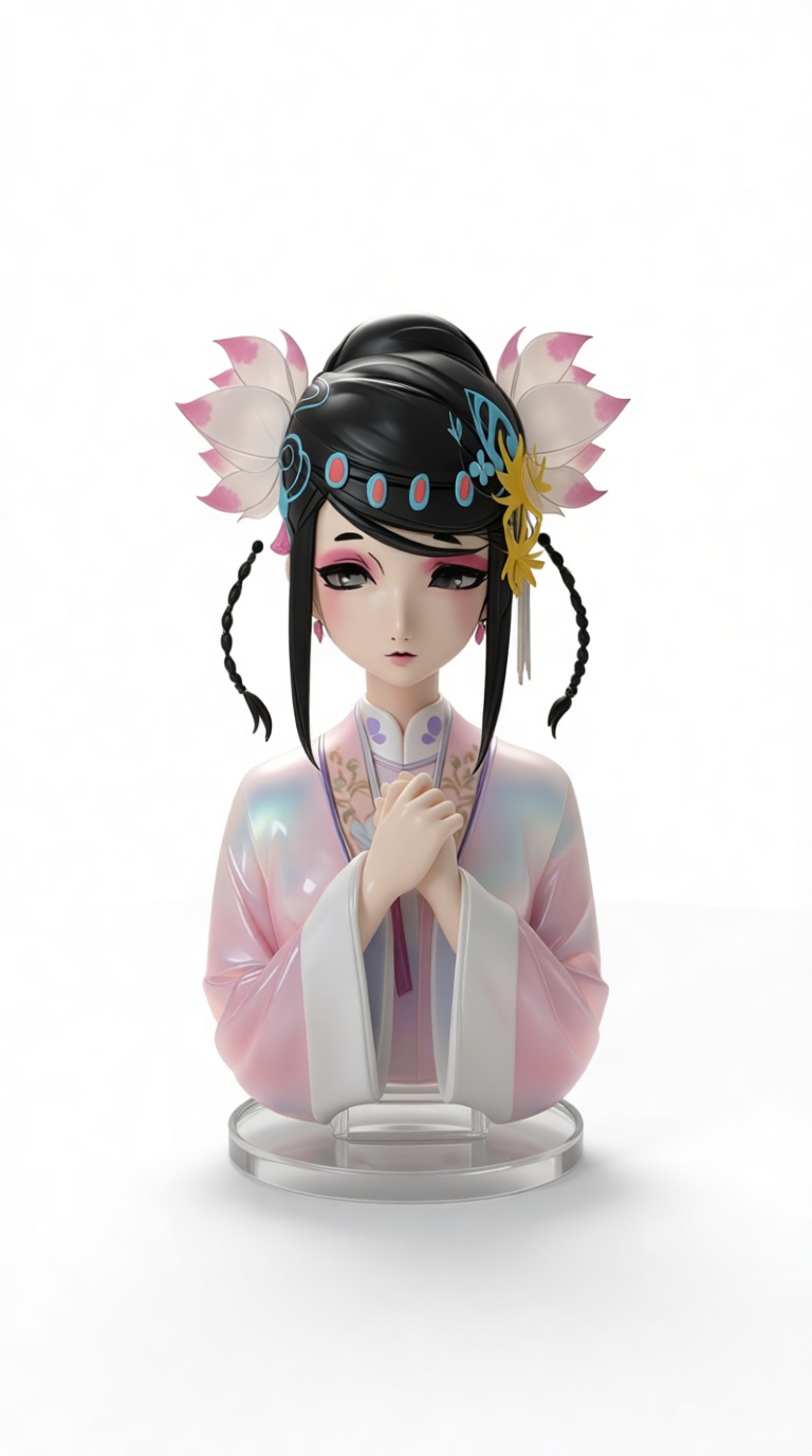 Hanfu Woman Bust free 3D printable STL