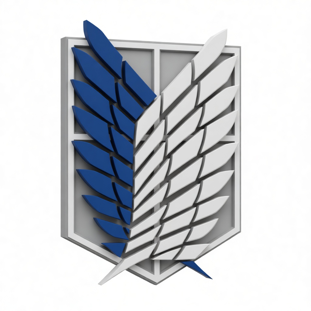Scout Regiment Emblem free 3D printable STL