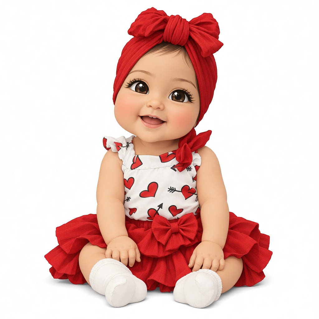 Smiling Baby Doll Figurine free 3D printable STL