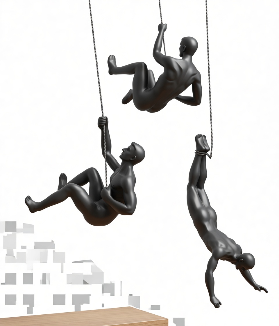 Human Rope Climber Figurines free 3D printable STL