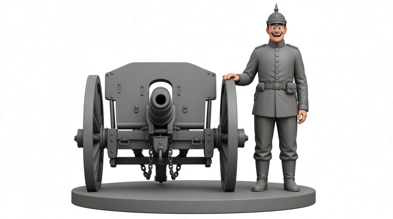 WWI German Soldier Figurine free 3D printable STL