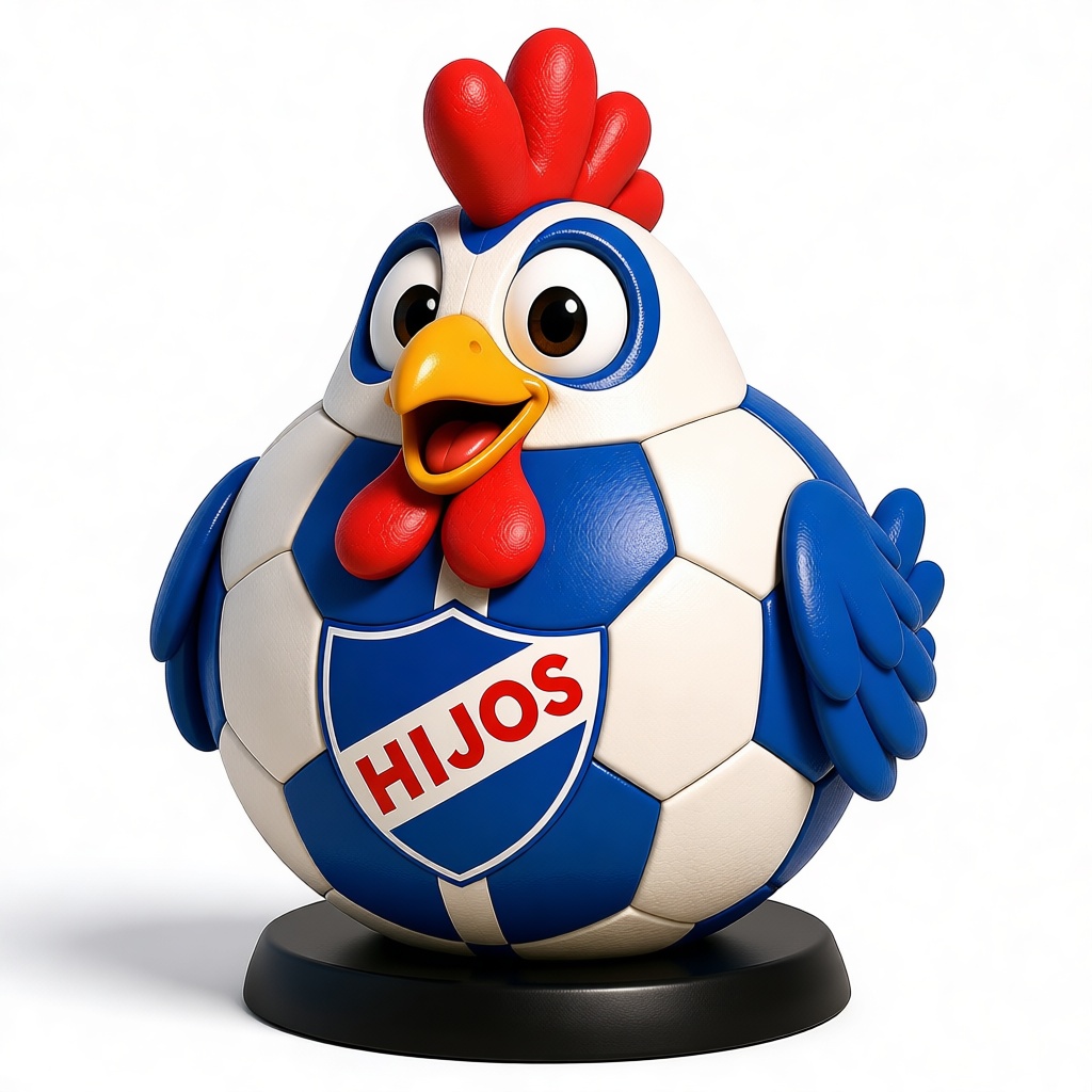 Soccer Chicken Figurine free 3D printable STL