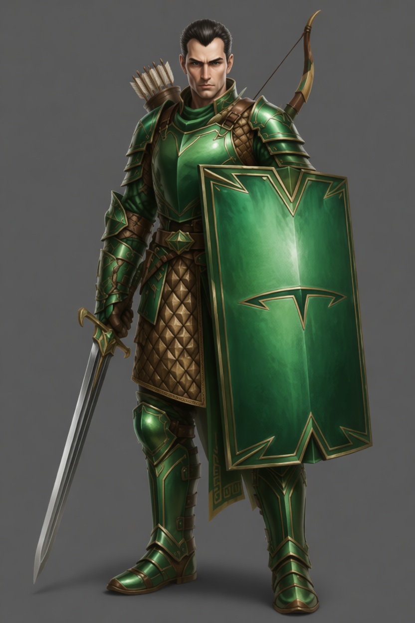 Elven Knight Figurine free 3D printable STL