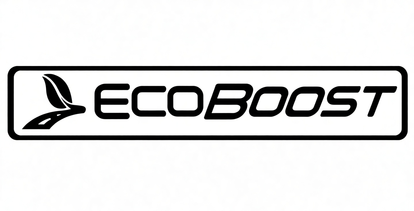 EcoBoost Badge Model free 3D printable STL