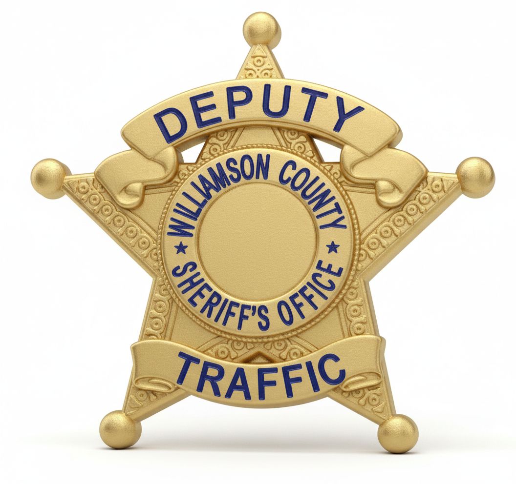 Williamson County Deputy Badge free 3D printable STL
