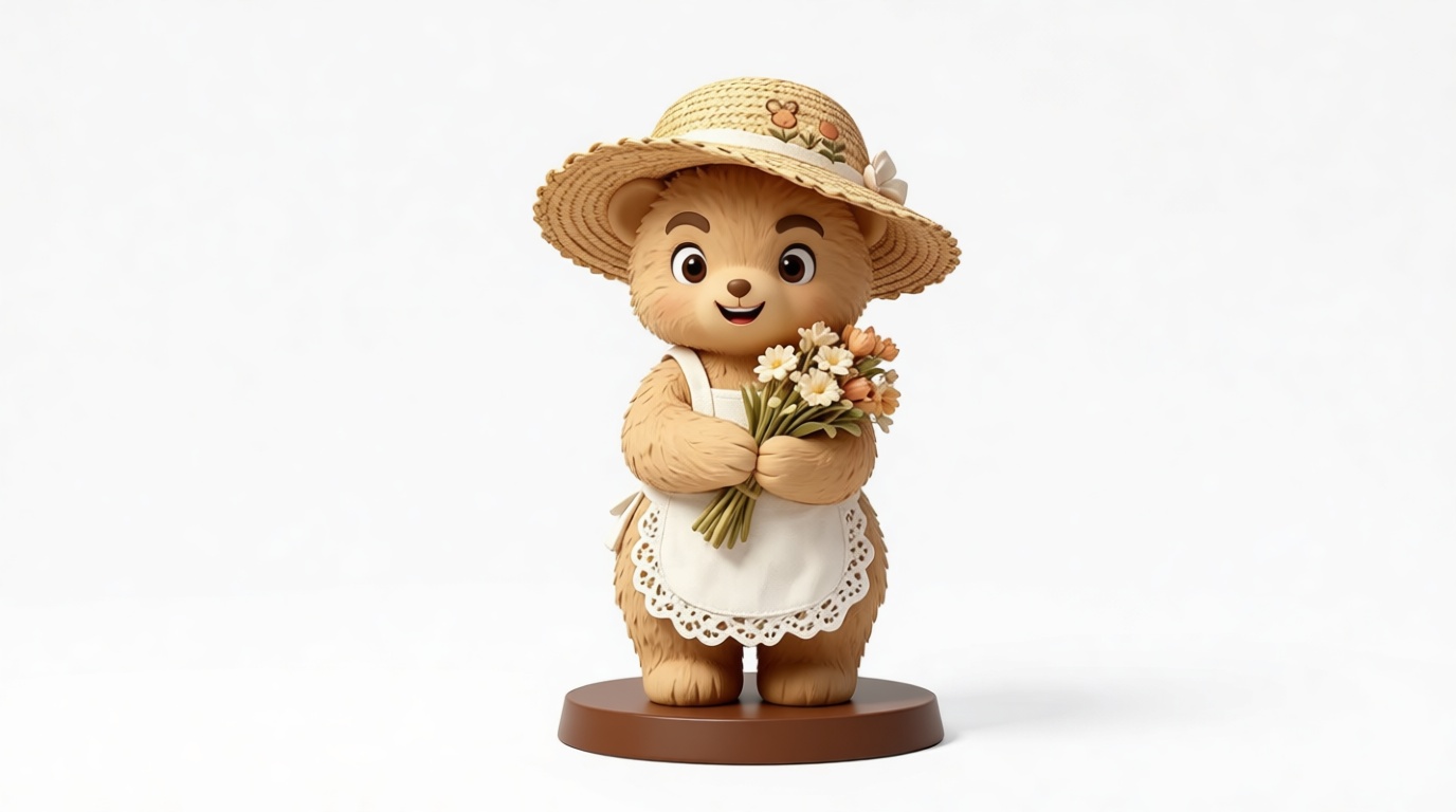 Cute Bear Figurine free 3D printable STL