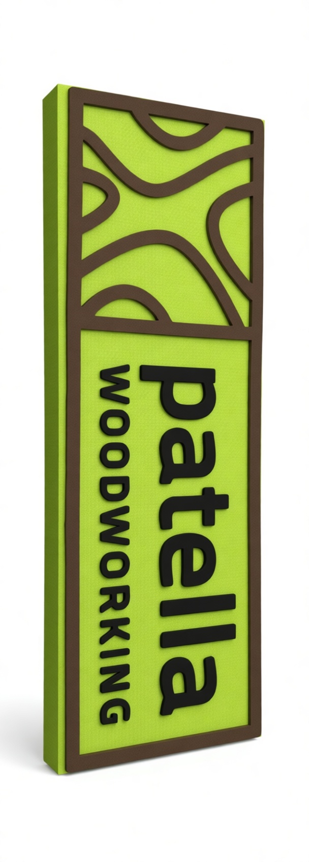 Patella Woodworking Sign free 3D printable STL