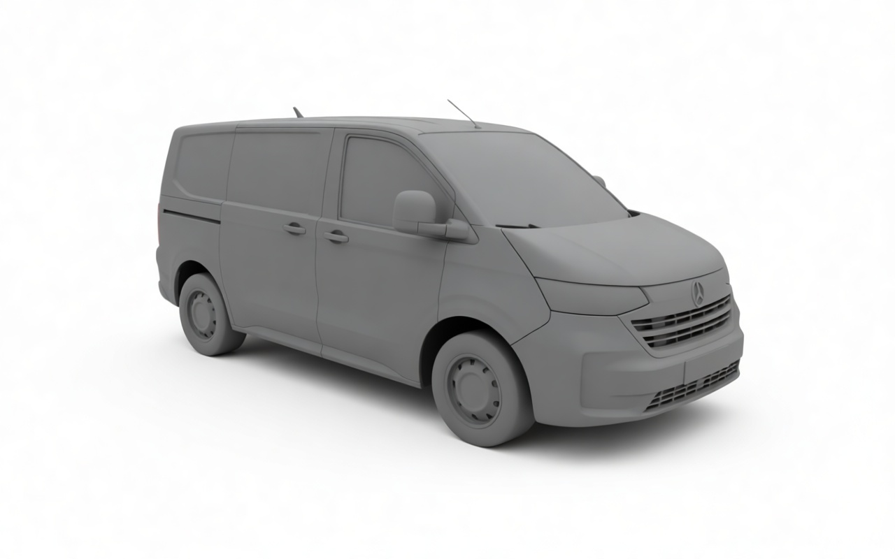 Mercedes EQV Van Model free 3D printable STL