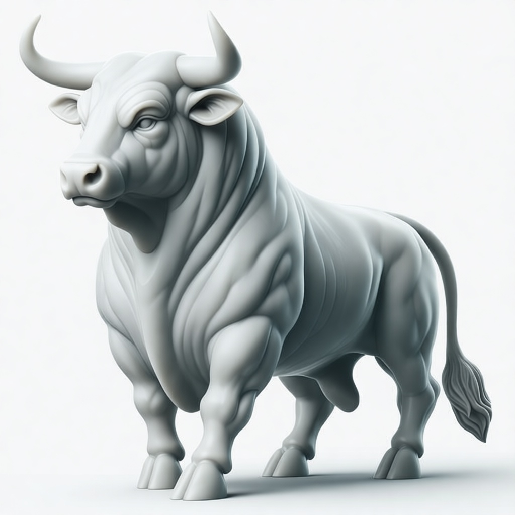 Muscular Bull Figurine free 3D printable STL