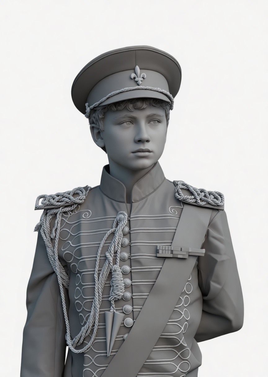 Young Hussar Soldier Bust free 3D printable STL