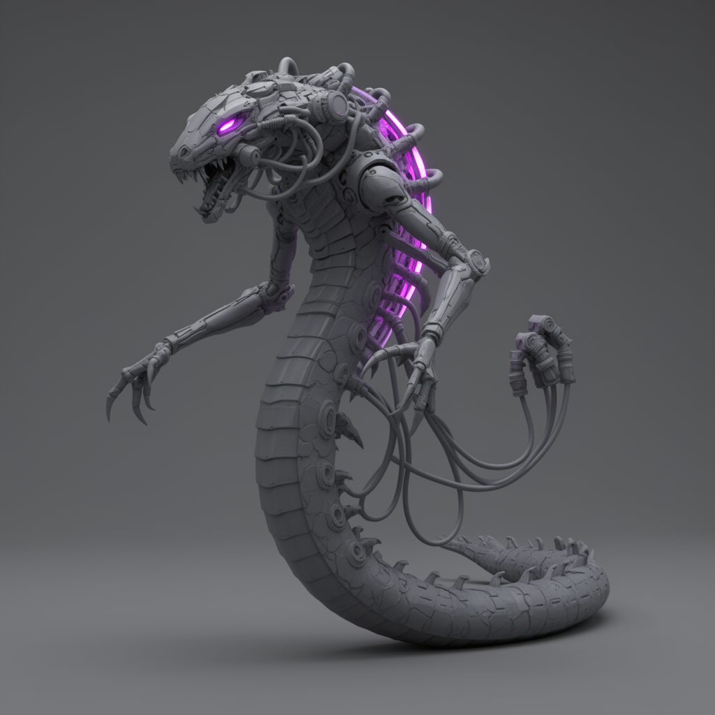 Chrome Ravener Figurine free 3D printable STL