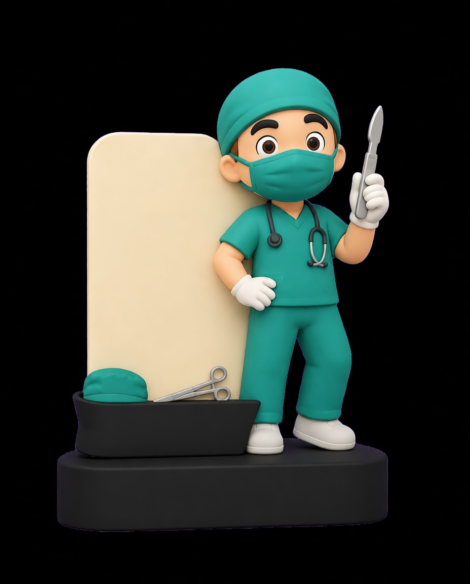 Surgeon Figurine free 3D printable STL