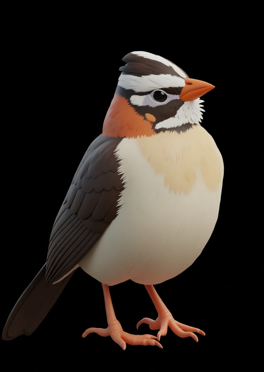 Zebra Finch Figurine free 3D printable STL