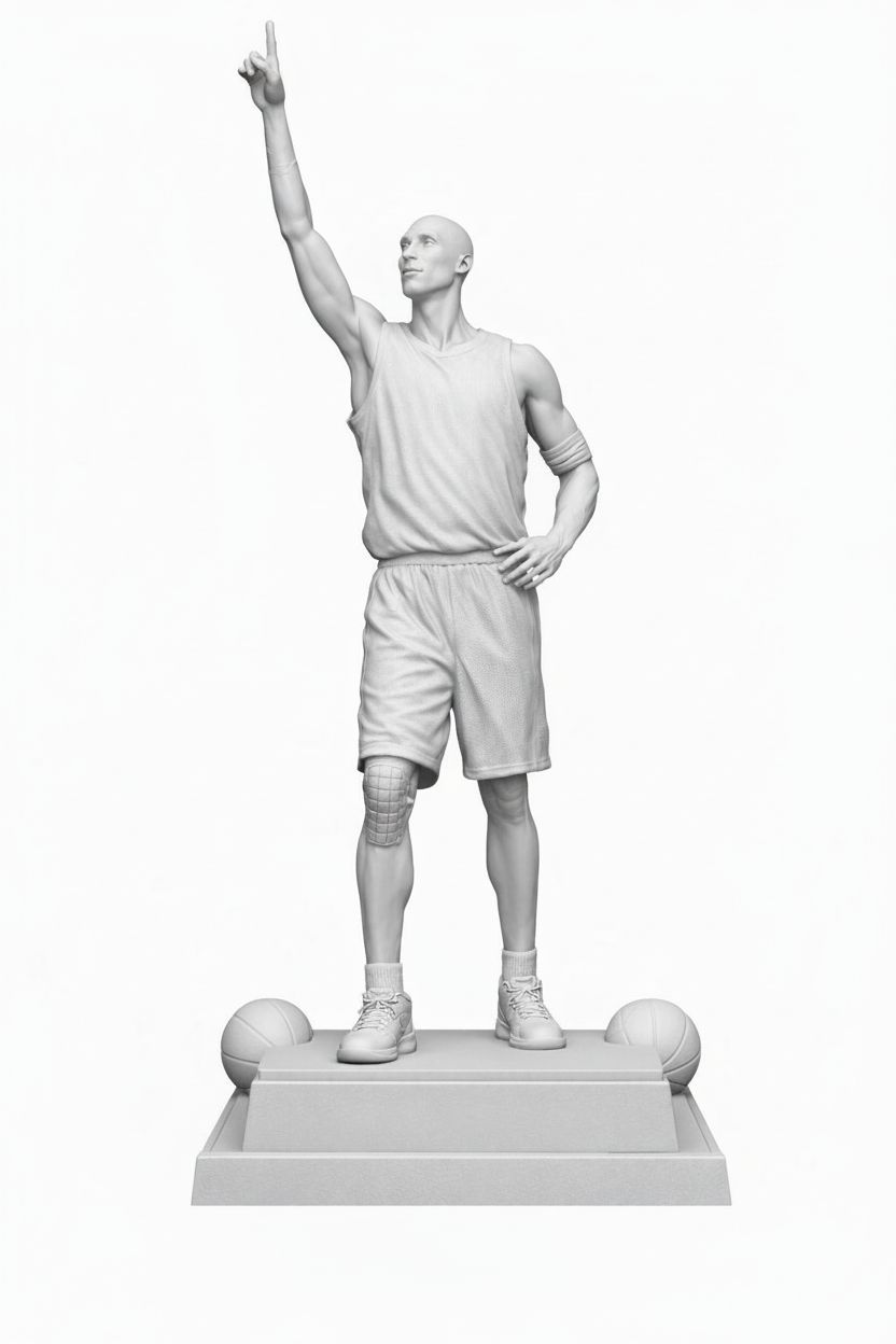 Basketball Player Statue free 3D printable STL