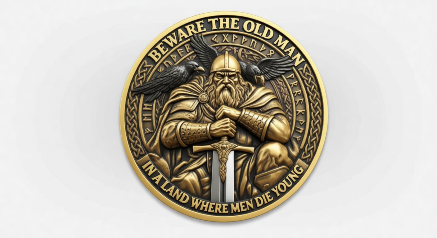 Viking Warrior Medallion free 3D printable STL