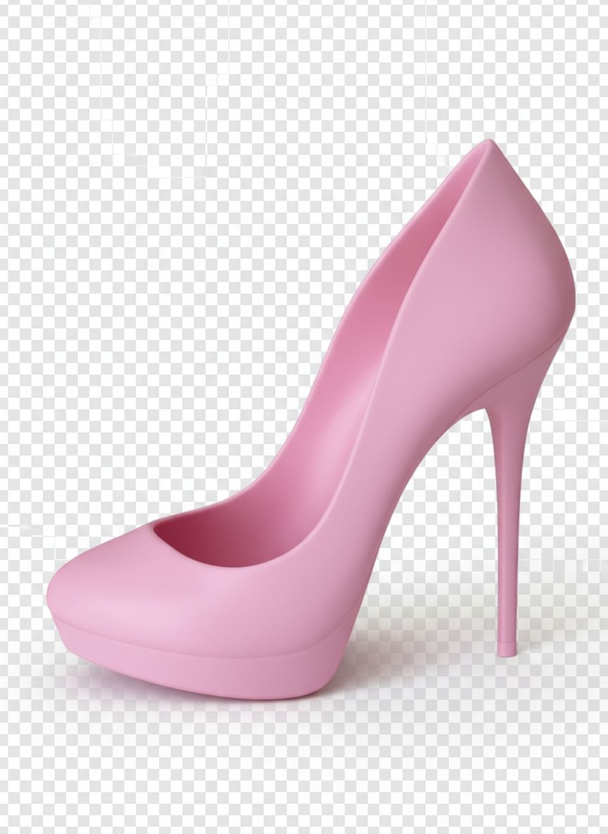 Pink High Heel Shoe free 3D printable STL