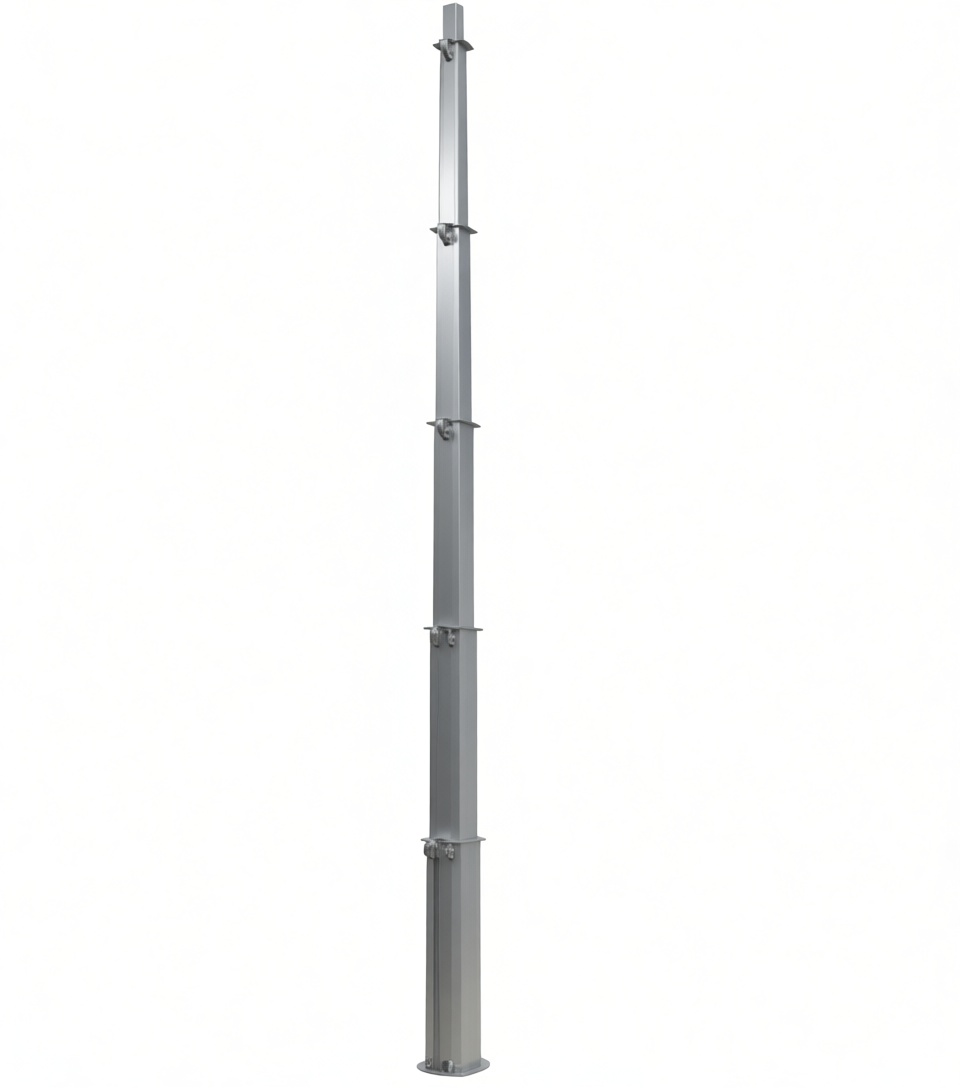 Steel Lighting Pole Model free 3D printable STL