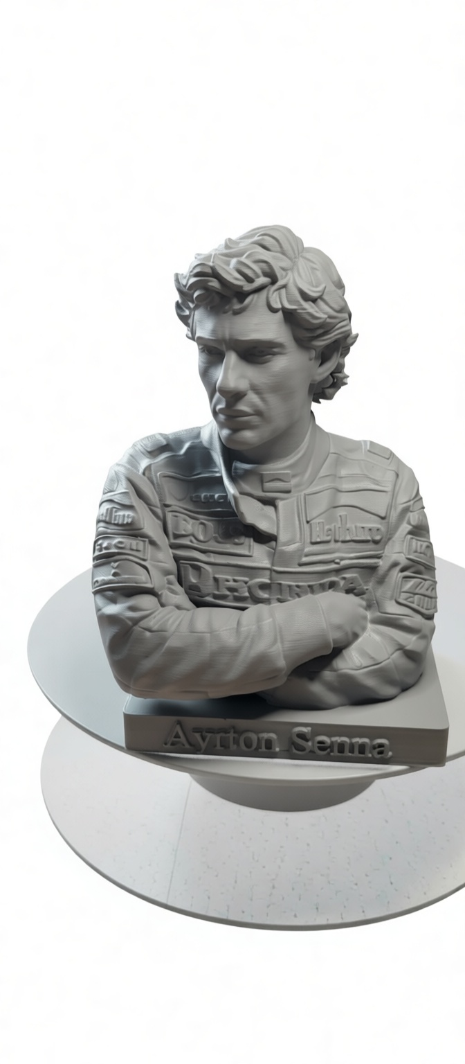 Ayrton Senna Bust free 3D printable STL