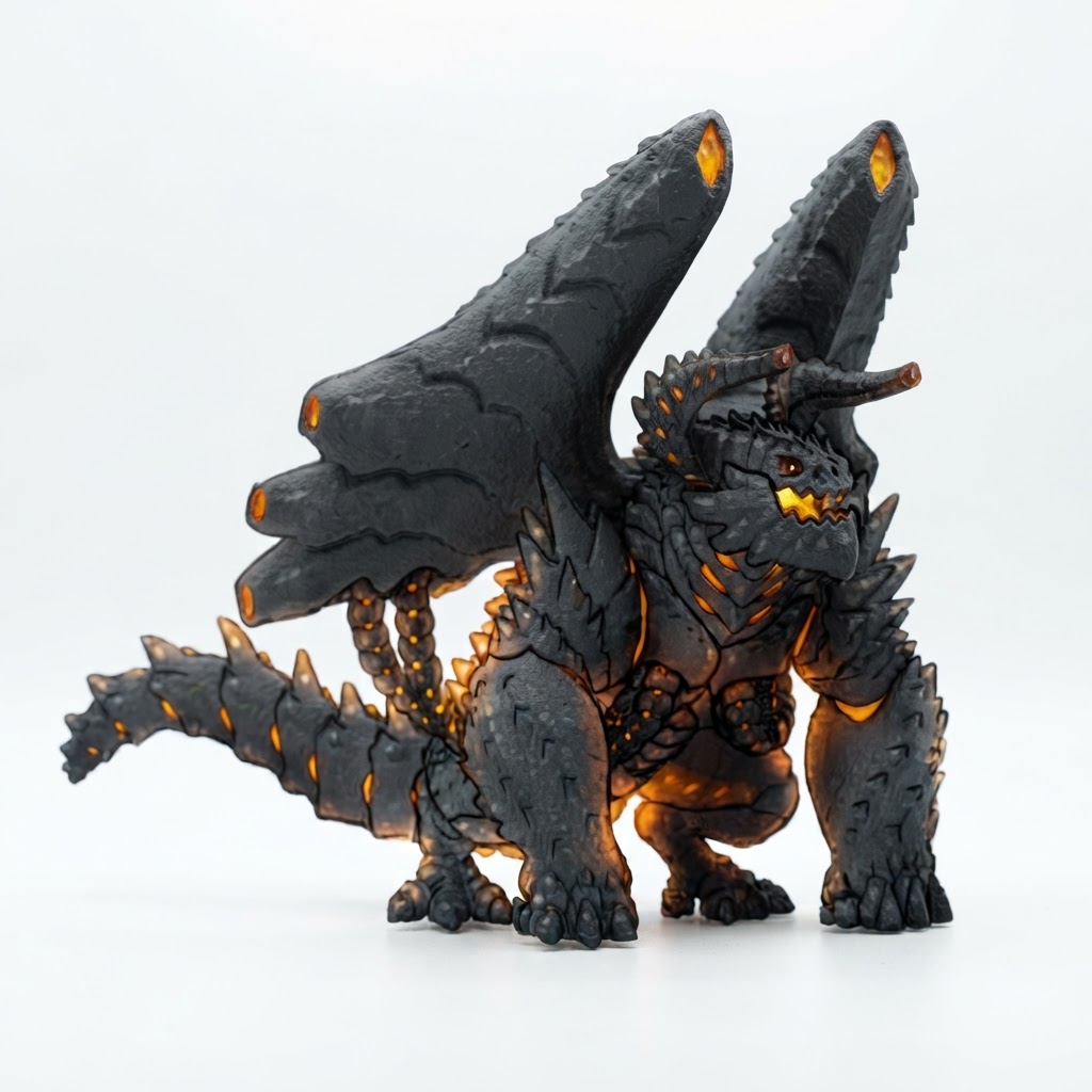 Lava Dragon Figurine free 3D printable STL