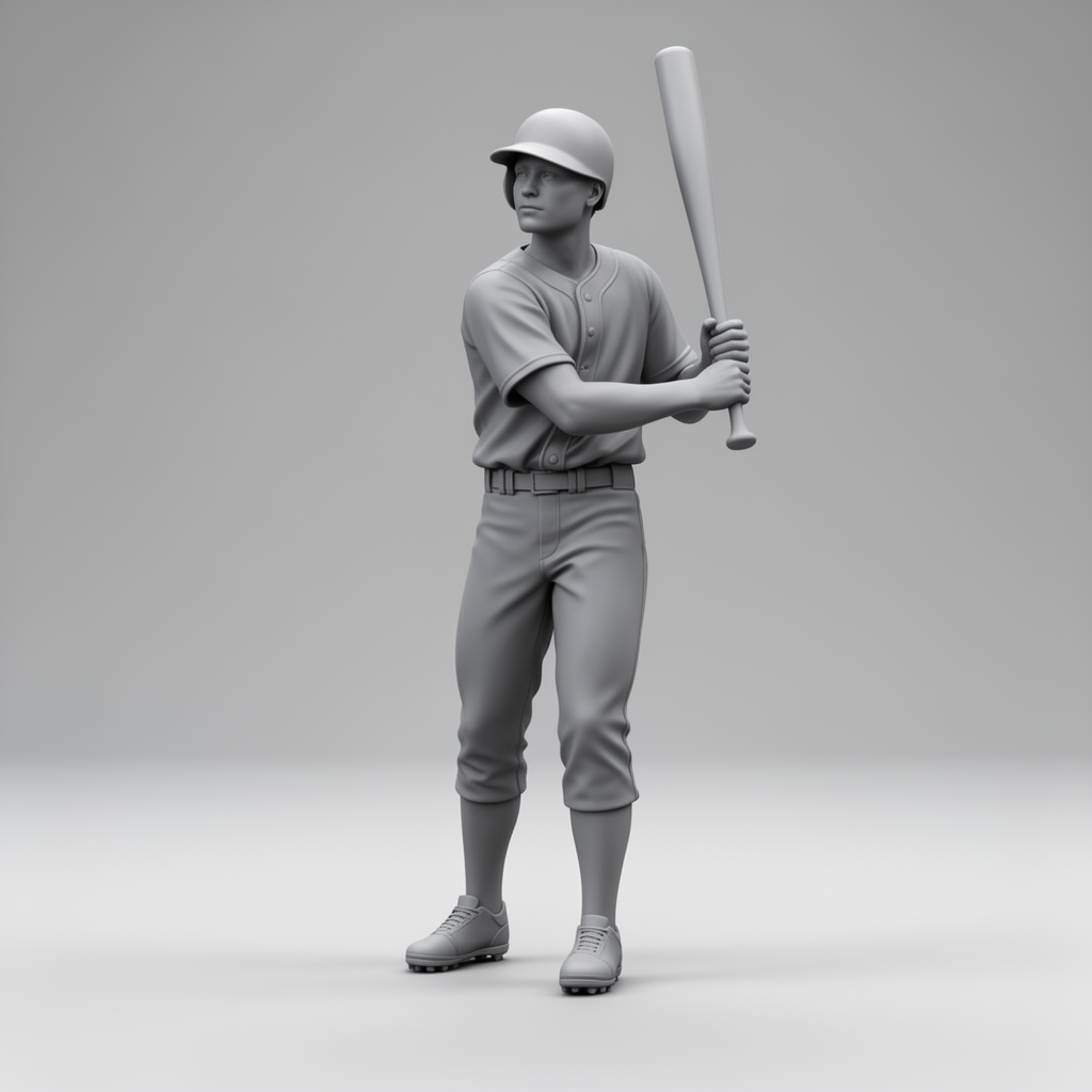 Baseball Player Figurine free 3D printable STL